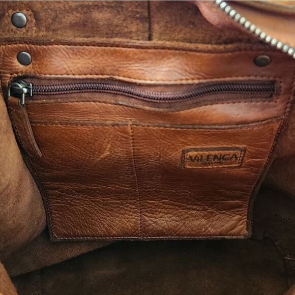 Vilenca Holland Leather Braided Detail Tote Bag NWT - Picture 5 of 7